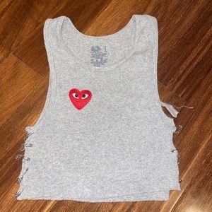 comme des garçons inspired tank